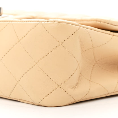 Chanel Lambskin Quilted Medium Double Flap Beige 10 of 11
