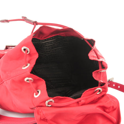Prada Nylon Vela Small Backpack Red 5 of 7