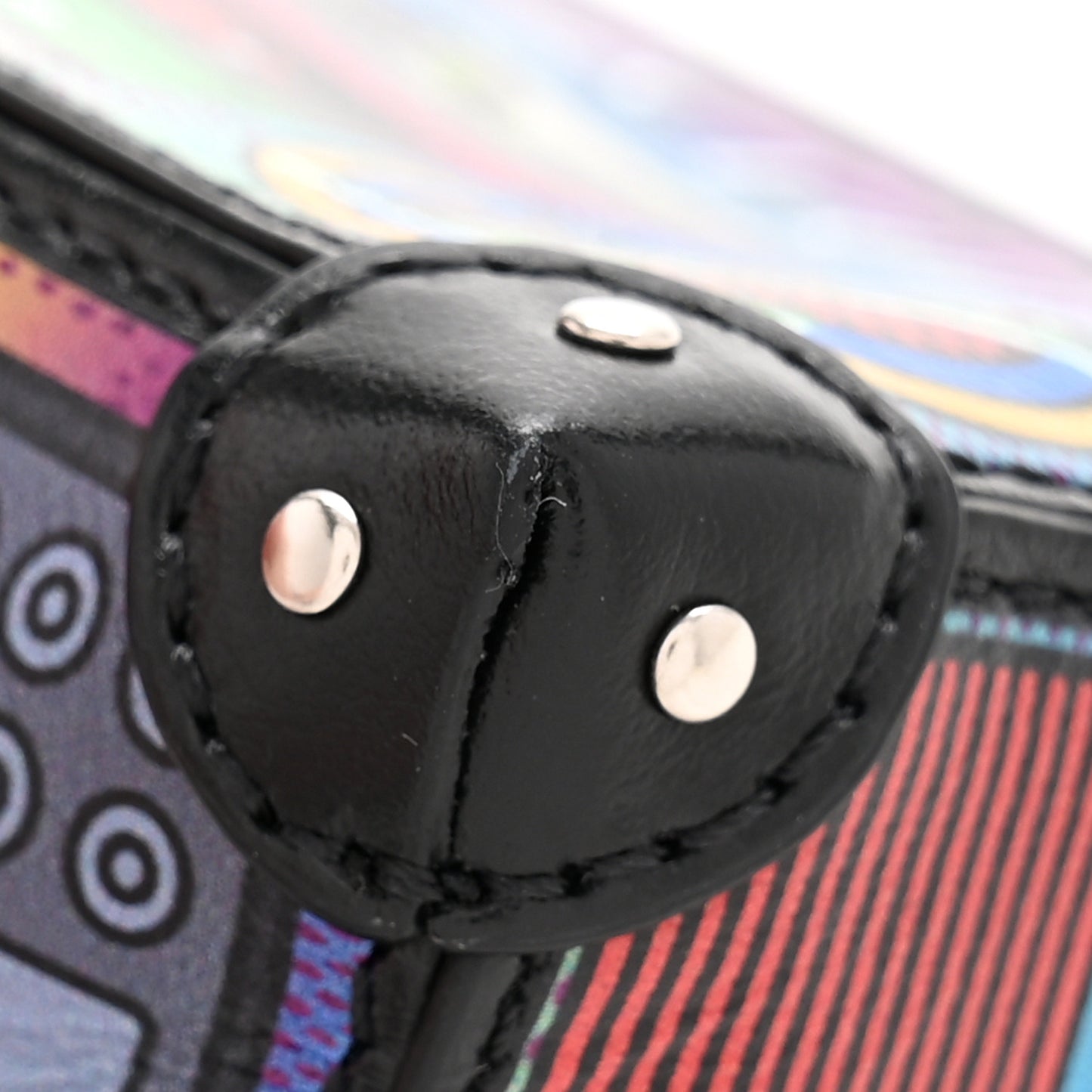 Calfskin LV Stereo Bag Charm Multicolor