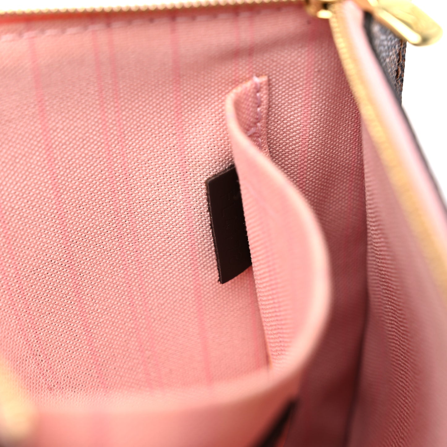 Damier Ebene Neverfull MM GM Pochette Rose Ballerine
