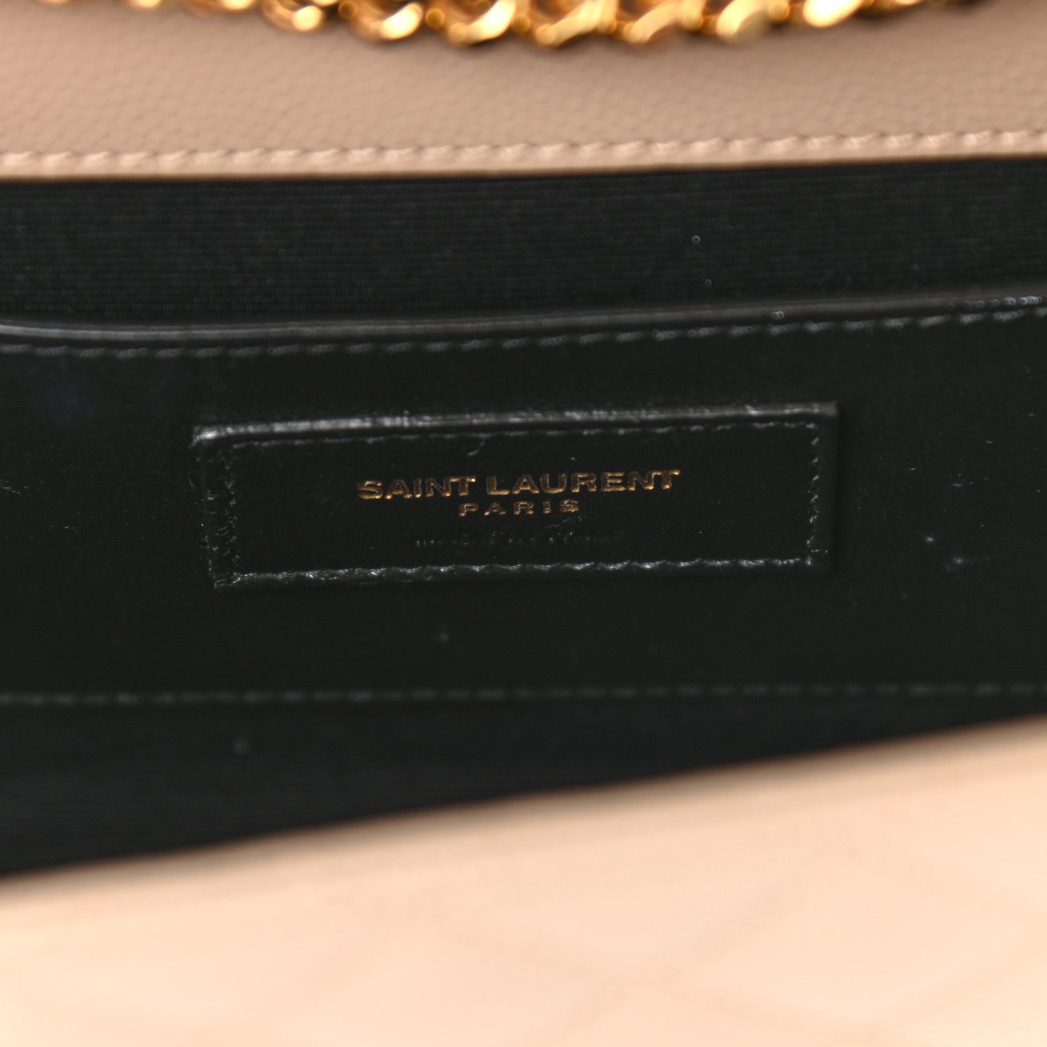 Saint Laurent Grain De Poudre Textured Mixed Matelasse Triquilt Small Monogram Satchel Dark Beige 6 of 9