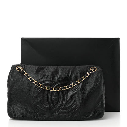 Chanel Vinyl Medium Rock and Chain Flap Black Black 11 of 11