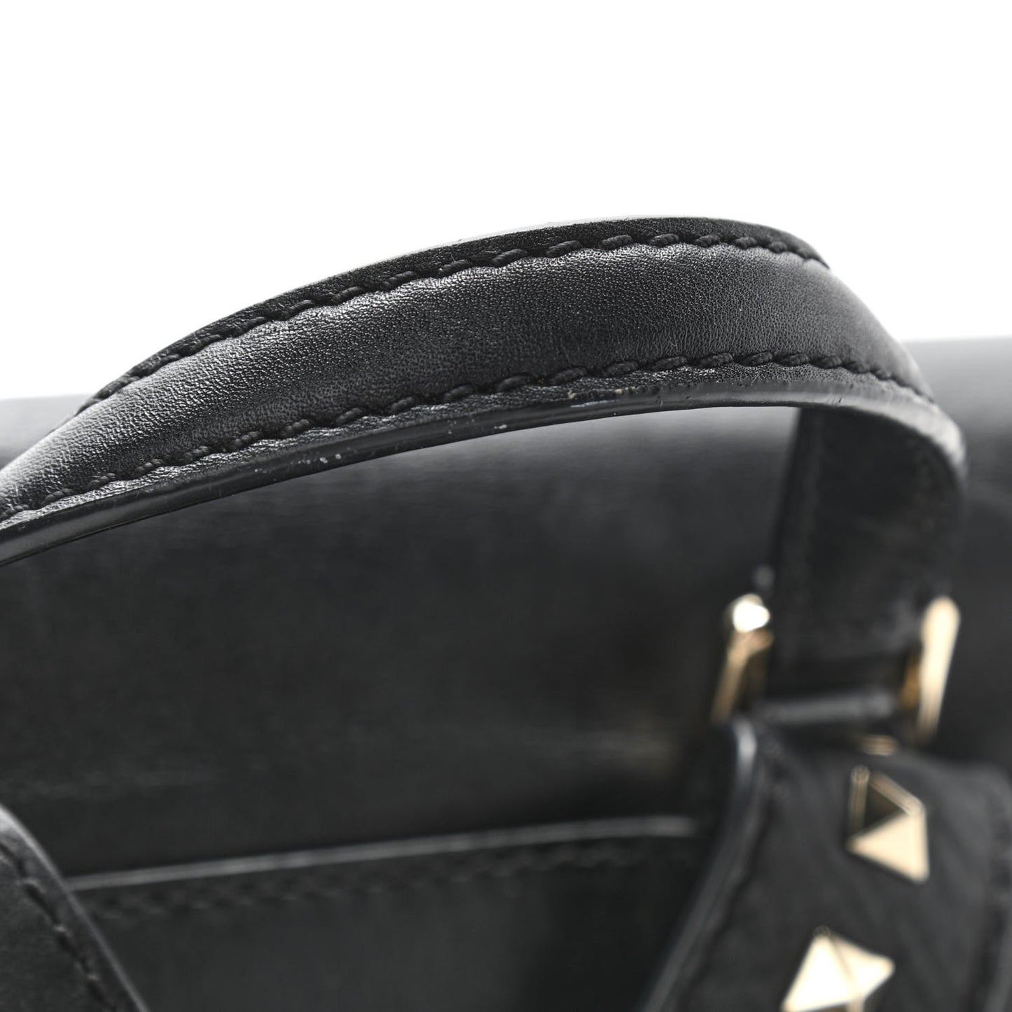 Vitello Rockstud Demilune Backpack Black