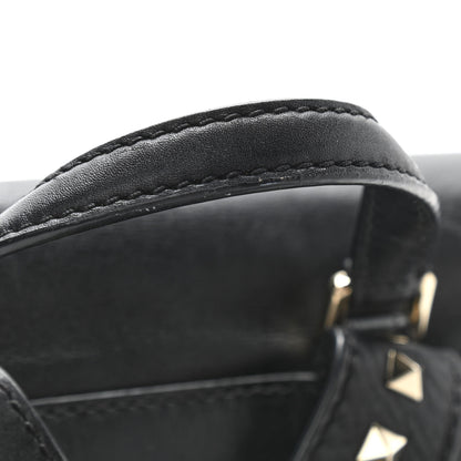 Valentino Garavani Vitello Rockstud Demilune Backpack Black 11 of 17