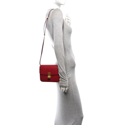 Celine Box Calfskin Teen Classic Box Flap Bag Red 2 of 9