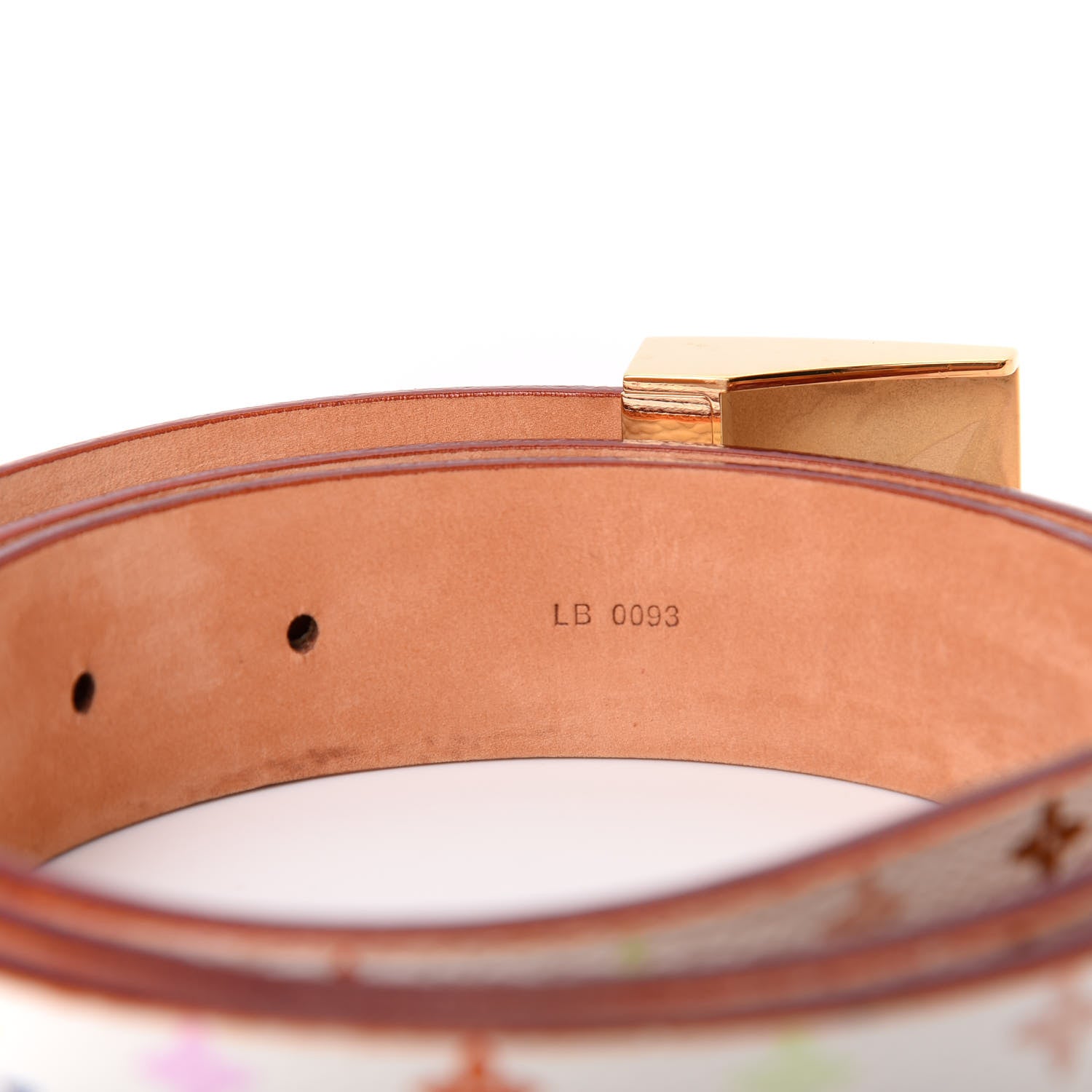 Louis Vuitton Monogram Multicolor Ceinture Belt 90 36 White 3 of 6