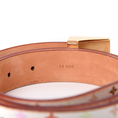 Louis Vuitton Monogram Multicolor Ceinture Belt 90 36 White 3 of 6