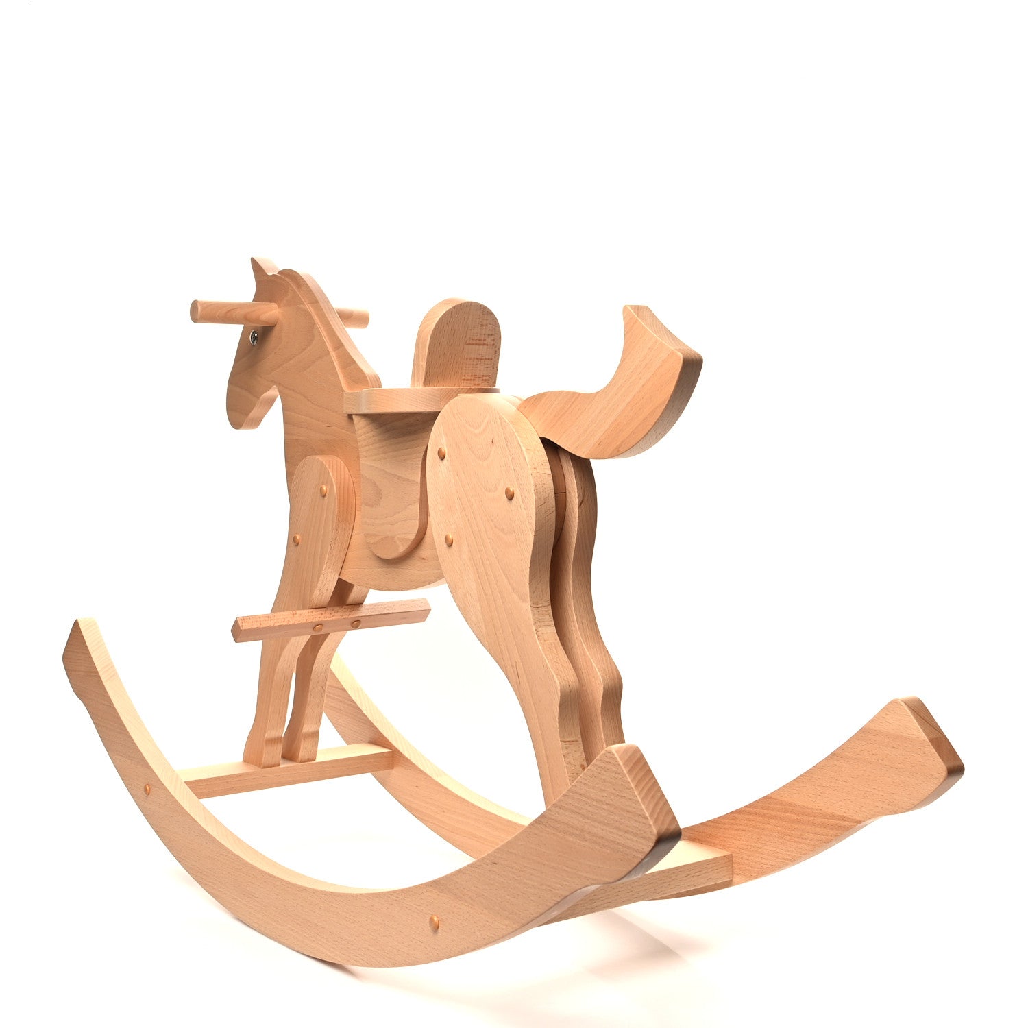 Hermes Beechwood Rocking Horse Naturel 3 of 7