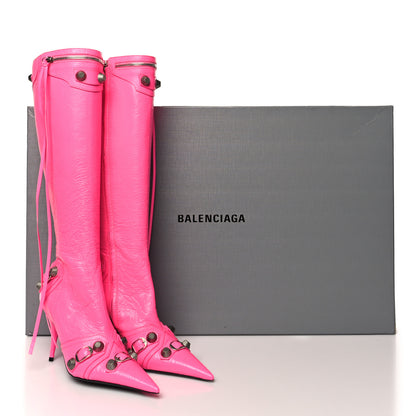 Balenciaga Agneau Arena Cagole 90mm Boots 38 Fluo Pink 8 of 8
