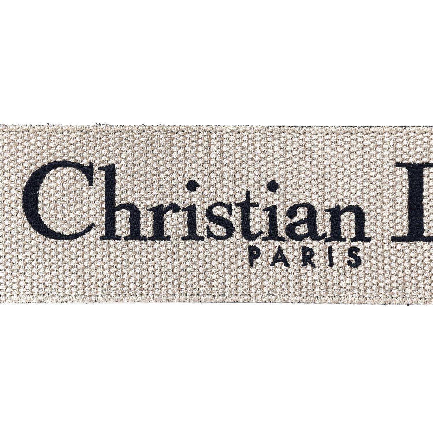 Christian Dior Canvas Embroidered Shoulder Strap Blue 4 of 5