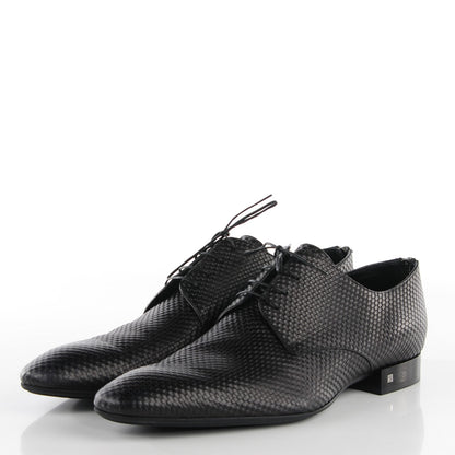 Louis Vuitton Mens Petit Damier Telegraph Derby Lace Up Shoes 12 Black 3 of 12