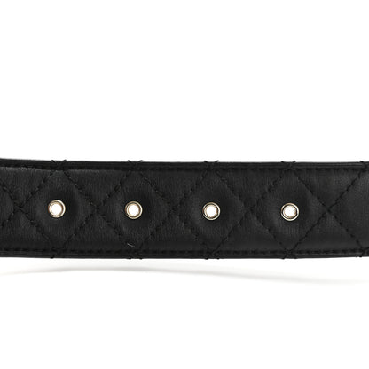 Chanel Calfskin Quilted CC Chain Belt 80 32 Black 3 of 6