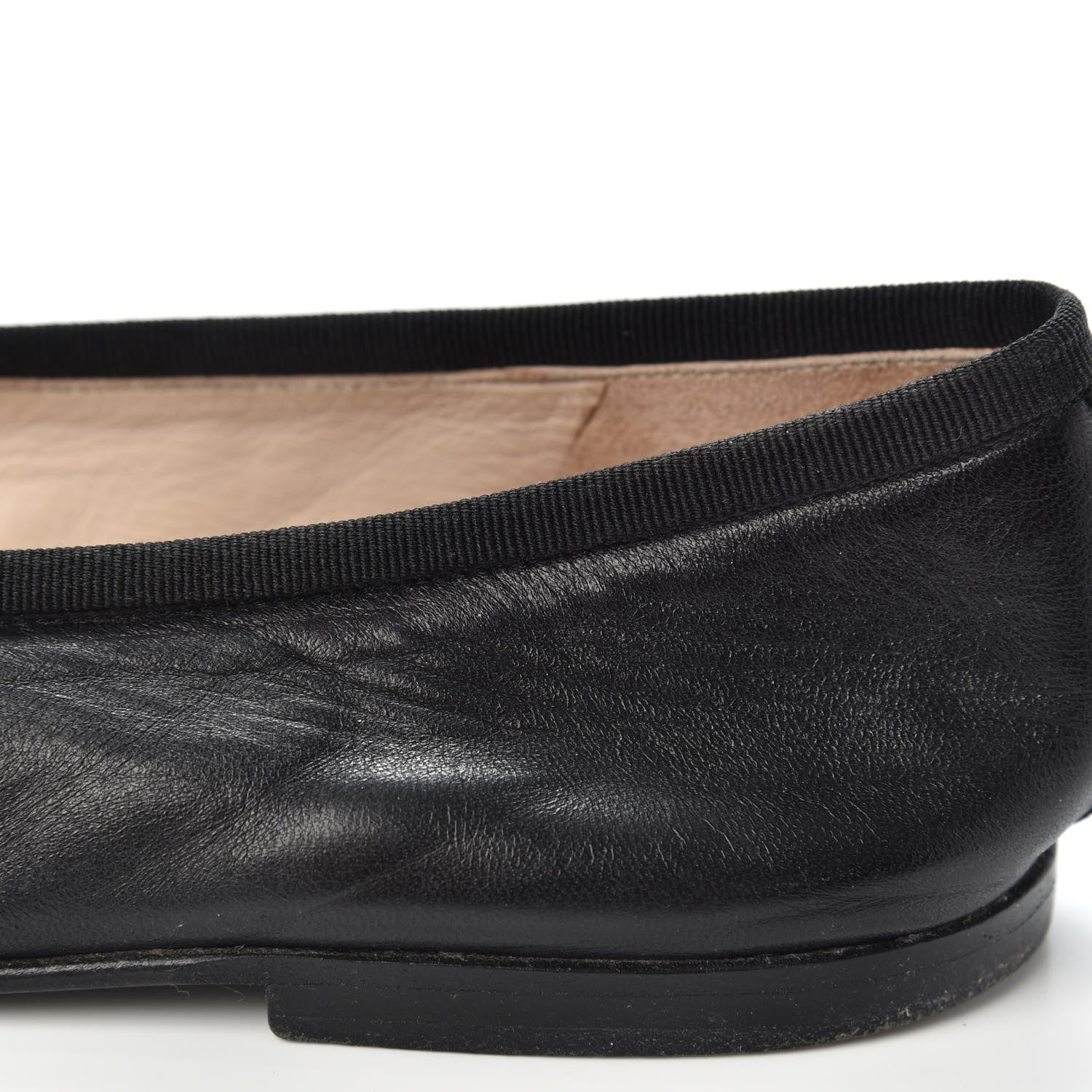 Chanel Lambskin Patent Cap Toe Ballerina Flats 40 Black 12 of 12