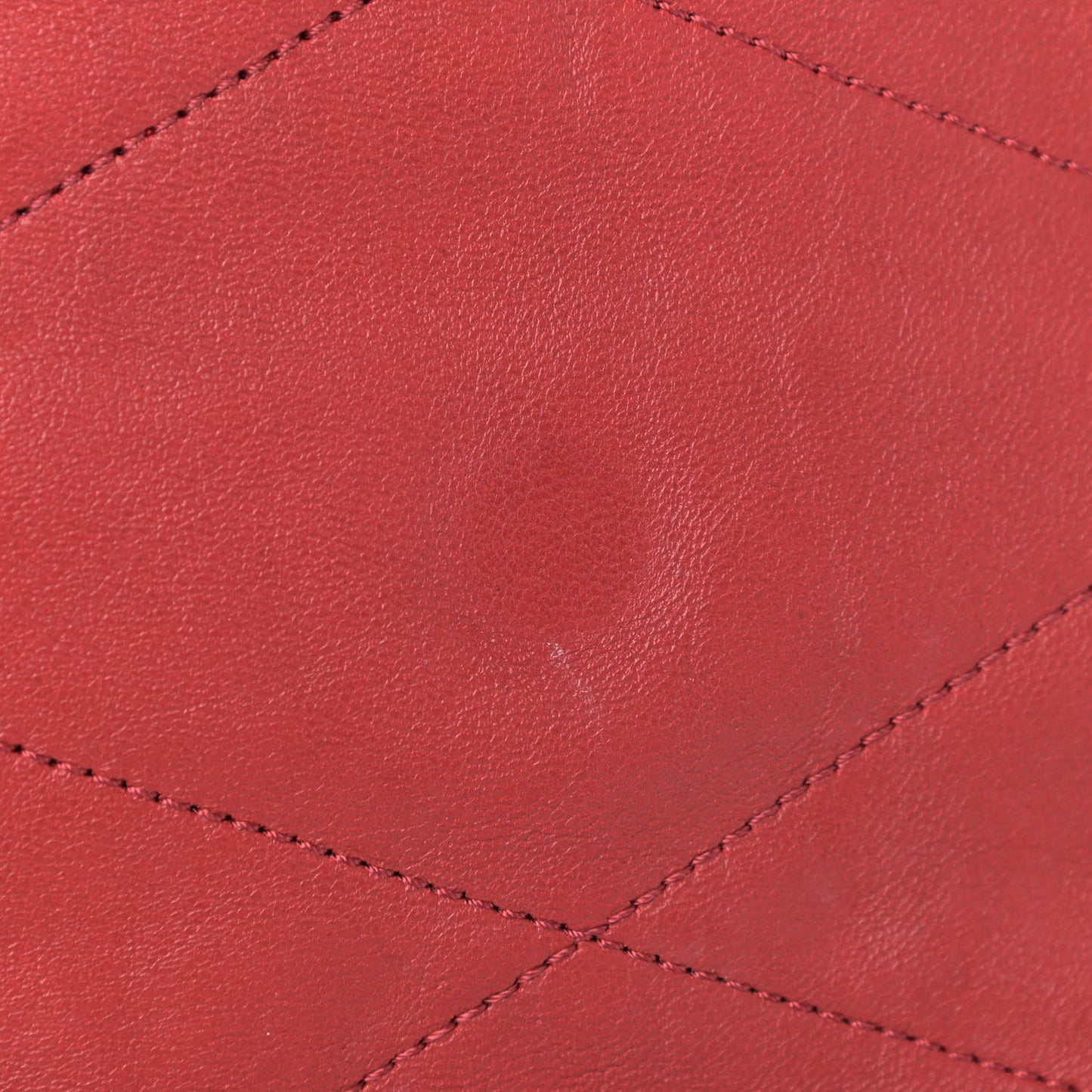 Lambskin Quilted Medium Sugar Flap Shoulder Bag Red