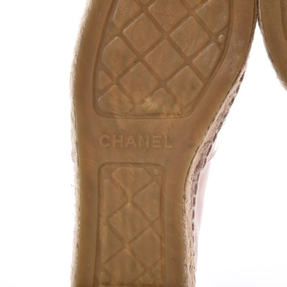 Chanel Patent CC Espadrilles 36 Pink 6 of 10