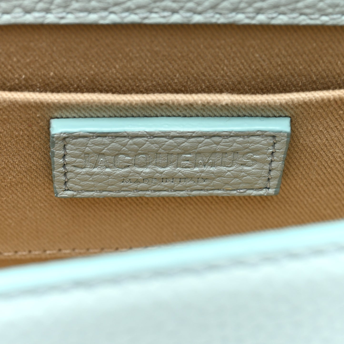 Grained Calfskin Le Chiquito Moyen Light Blue