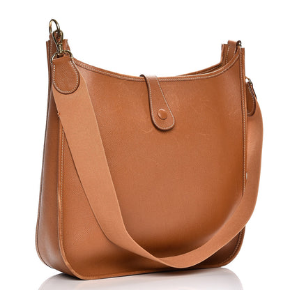 Hermes Courchevel Evelyne GM Gold 3 of 15