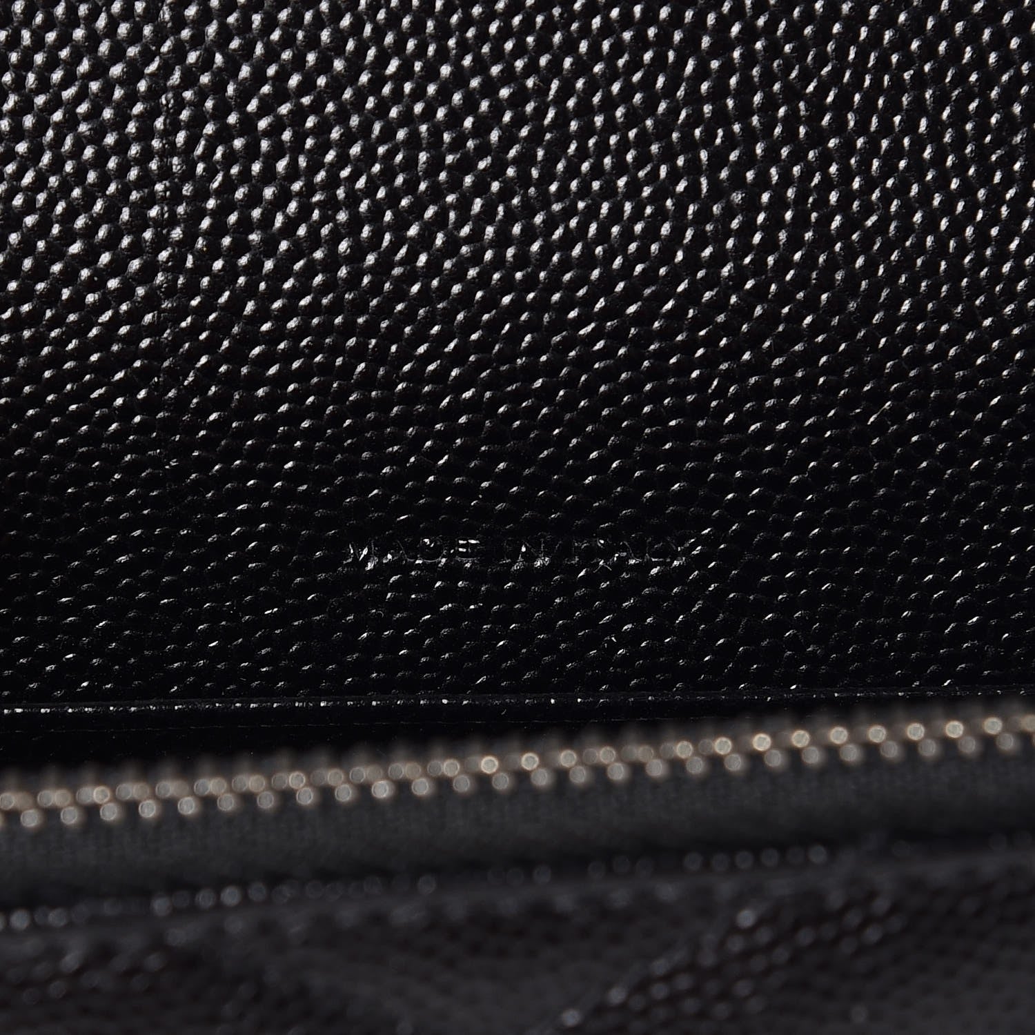 Saint Laurent Grain De Poudre Matelasse Chevron Monogram Envelope Chain Wallet Black 7 of 8