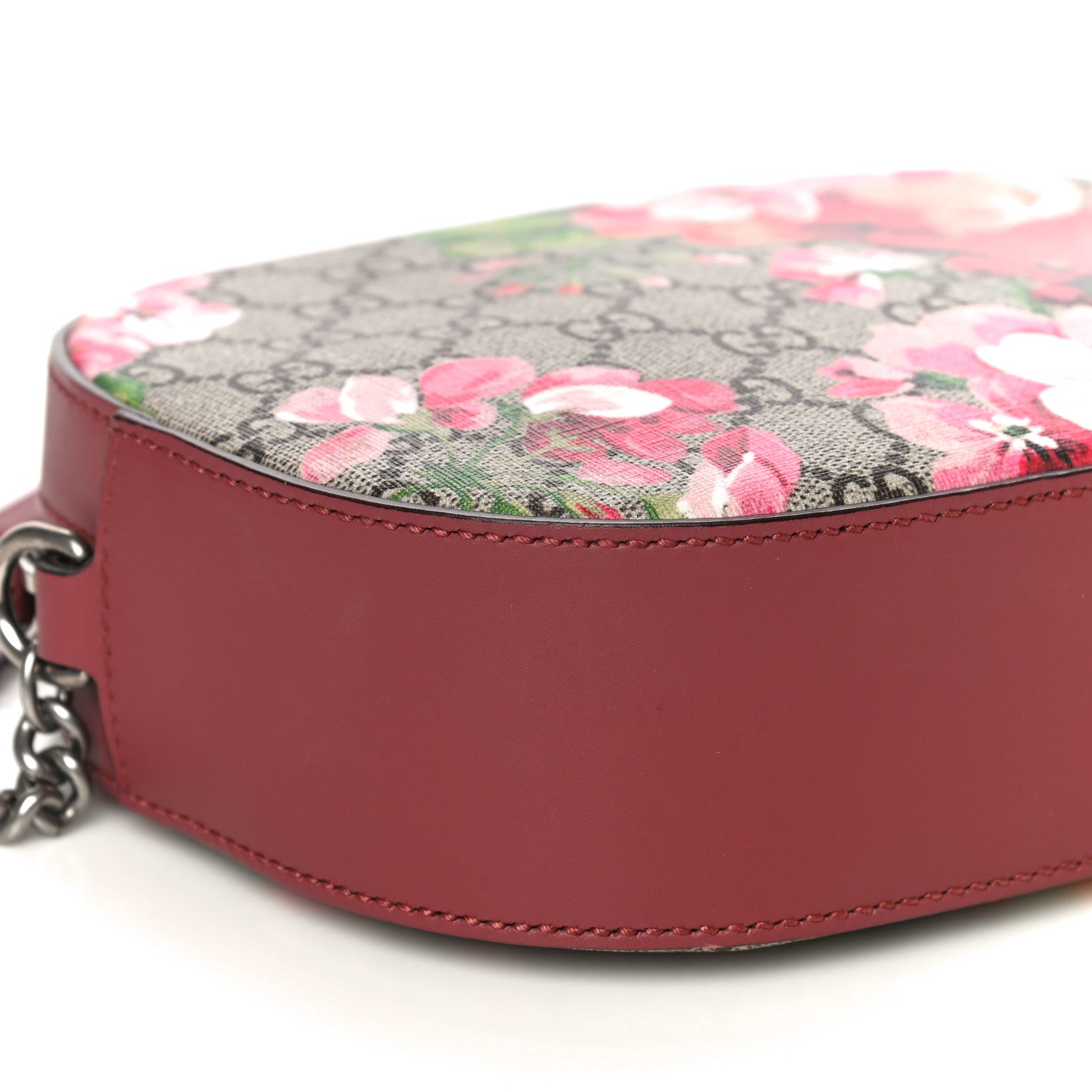 Gucci GG Supreme Monogram Blooms Mini Chain Shoulder Bag Beige Multicolor Dry Rose 10 of 13