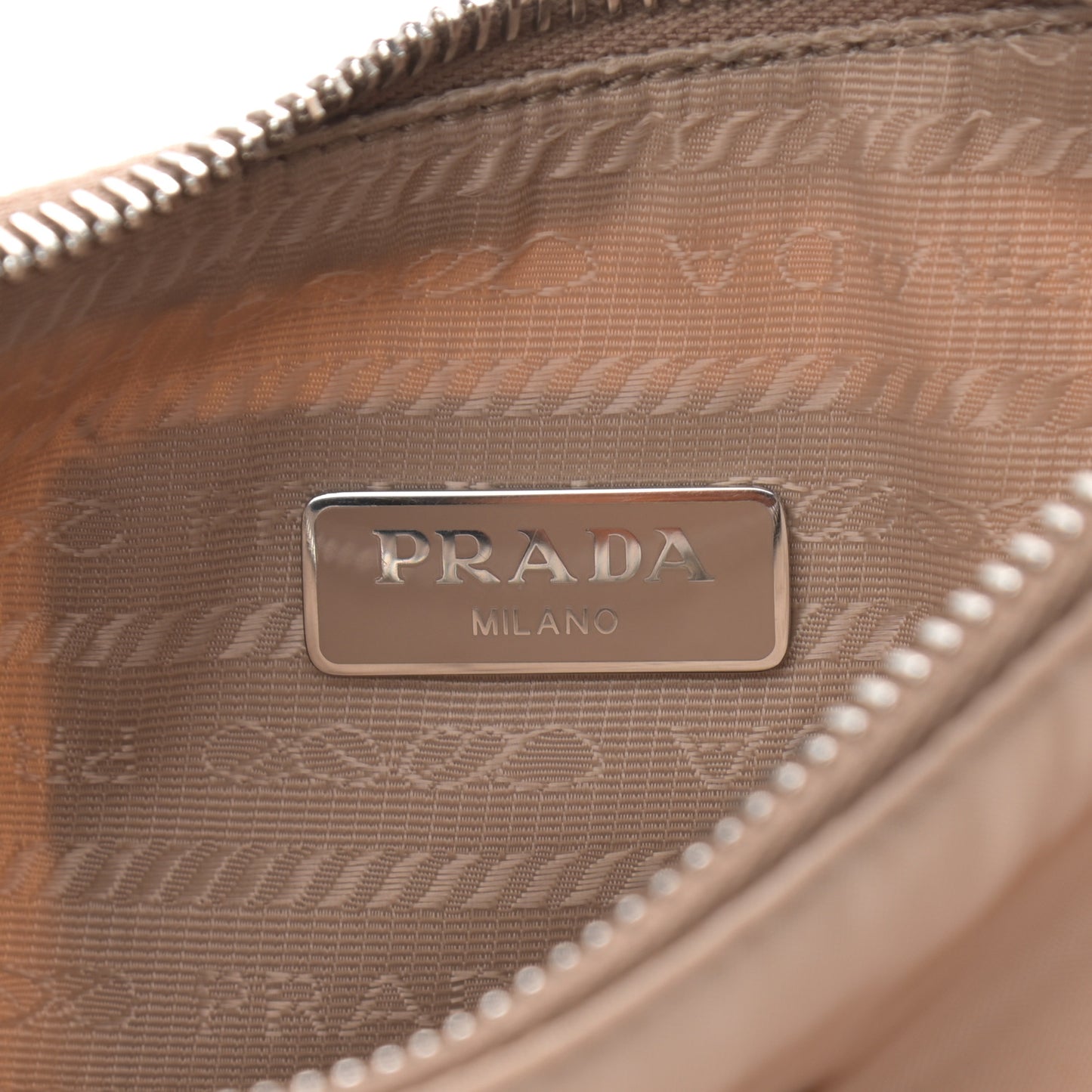 Re-Nylon Saffiano Mini Re-Edition 2005 Bag Cammeo