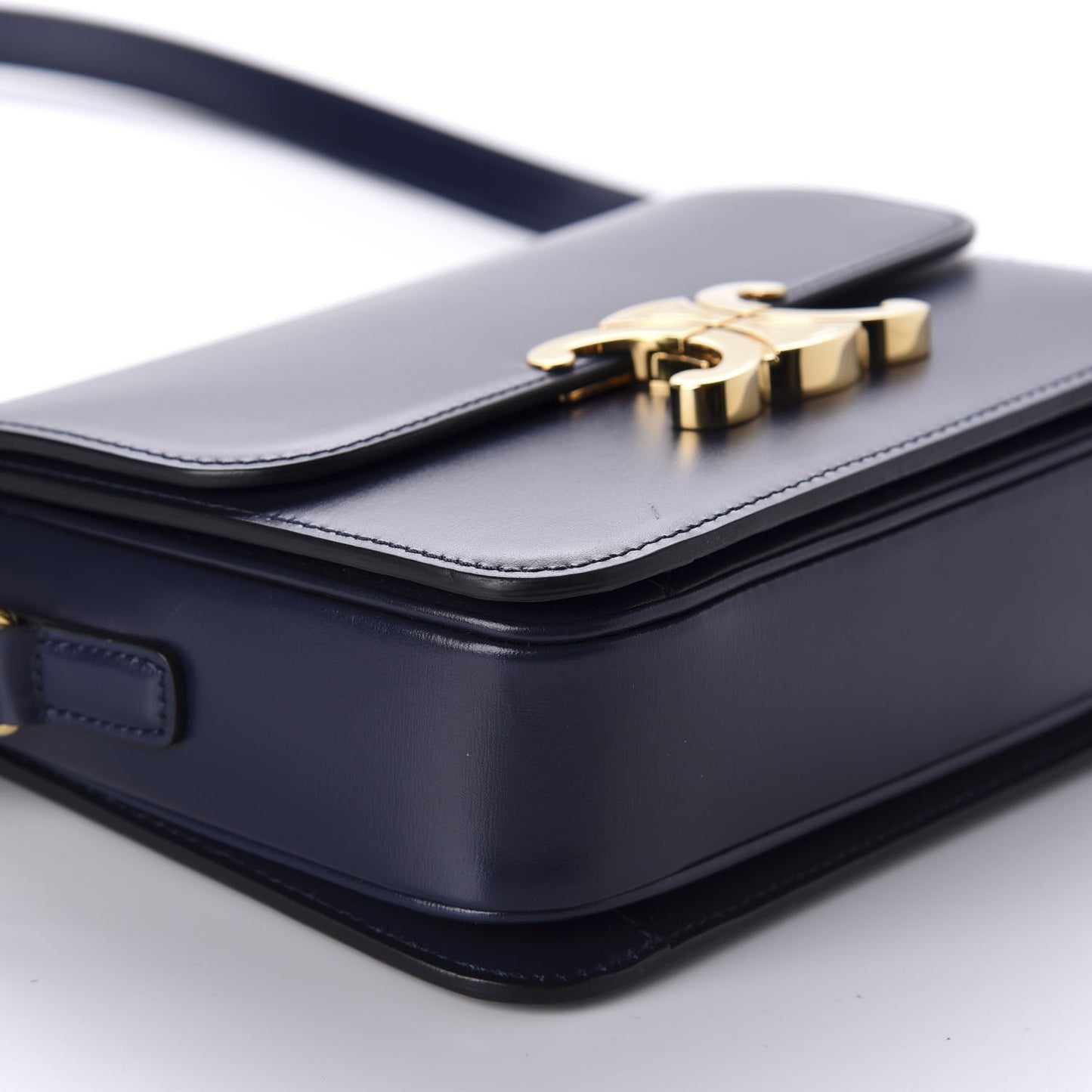 Shiny Calfskin Teen Triomphe Dark Blue
