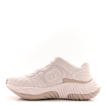 Gucci Calfskin Interlocking G Ripple Womens Platform Sneakers 38 Light Pink 1 of 8