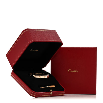 Cartier 18K Pink Gold LOVE Bracelet 17 9 of 9