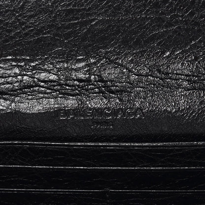 Balenciaga Agneau Classic Hardware Money Wallet Black 6 of 6