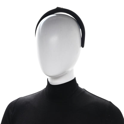 Prada Re-Nylon Metal Triangle Logo Headband Black 2 of 6