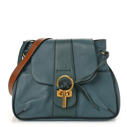 Chloe Grained Lambskin Calfskin Small Lexa Shoulder Bag Cloudy Blue 1 of 8