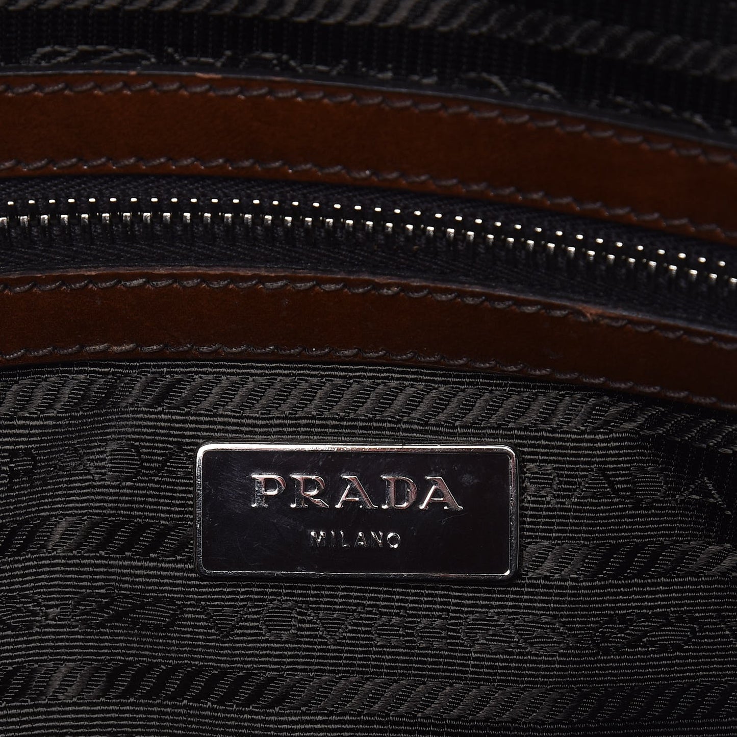 Drummed Calfskin Nano Luggage Liquorice