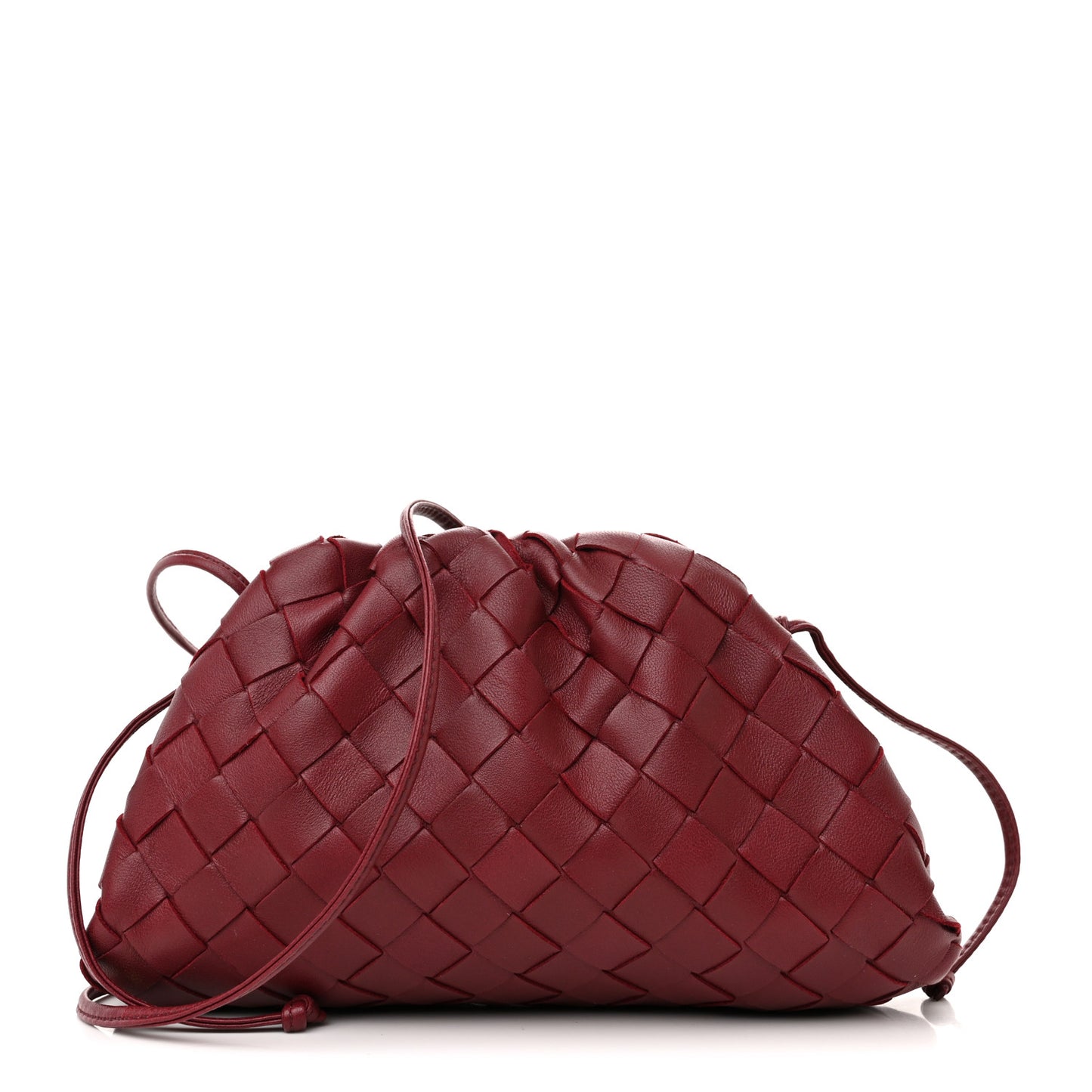 Nappa Intrecciato The Mini Pouch Bordeaux