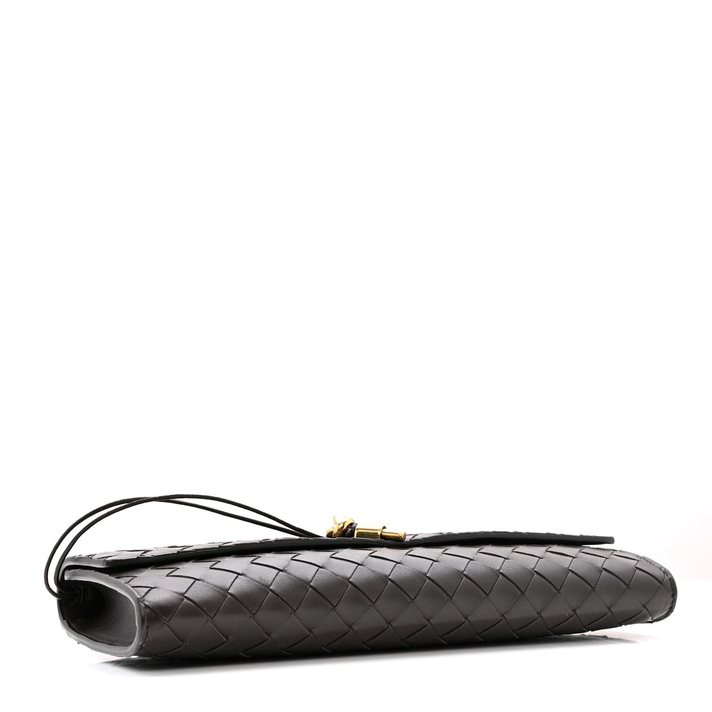 Nappa Intrecciato Long Andiamo Top Handle Clutch Fondant