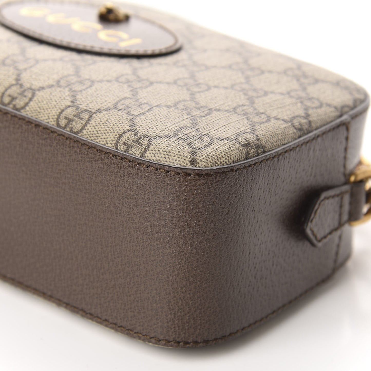 GG Supreme Monogram Web Neo Vintage Shoulder Bag Beige New Acero Crop