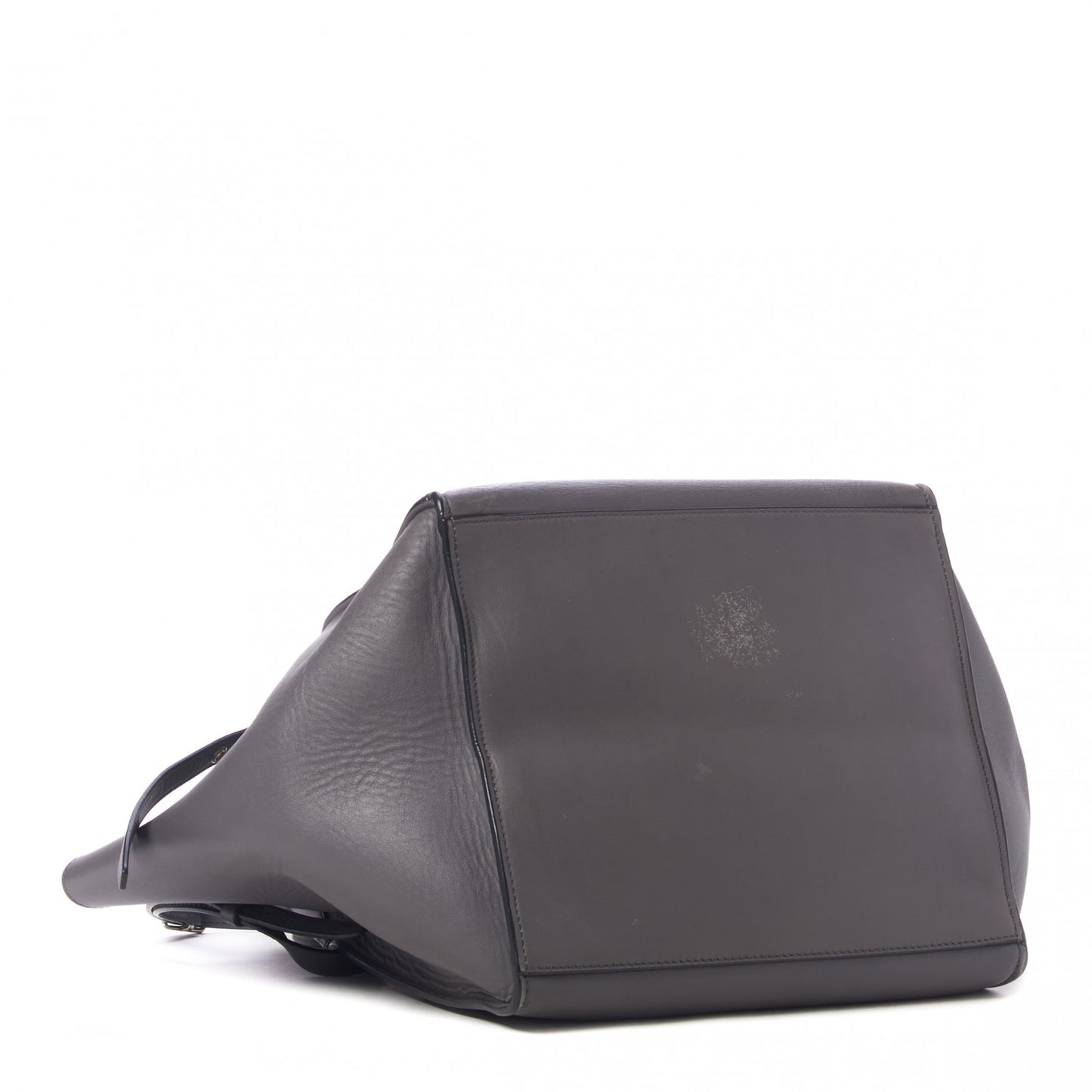 Supple Grained Calfskin Small Big Bag Grey