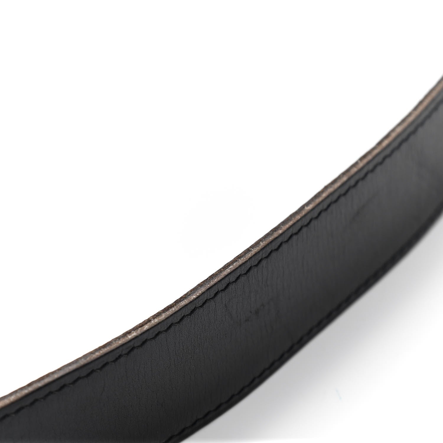 Hermes Box Togo 32mm H Belt 90 Black Chocolate 5 of 5