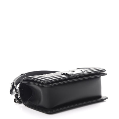 Chanel Calfskin Quilted Small Boy Flap So Black 5 of 9