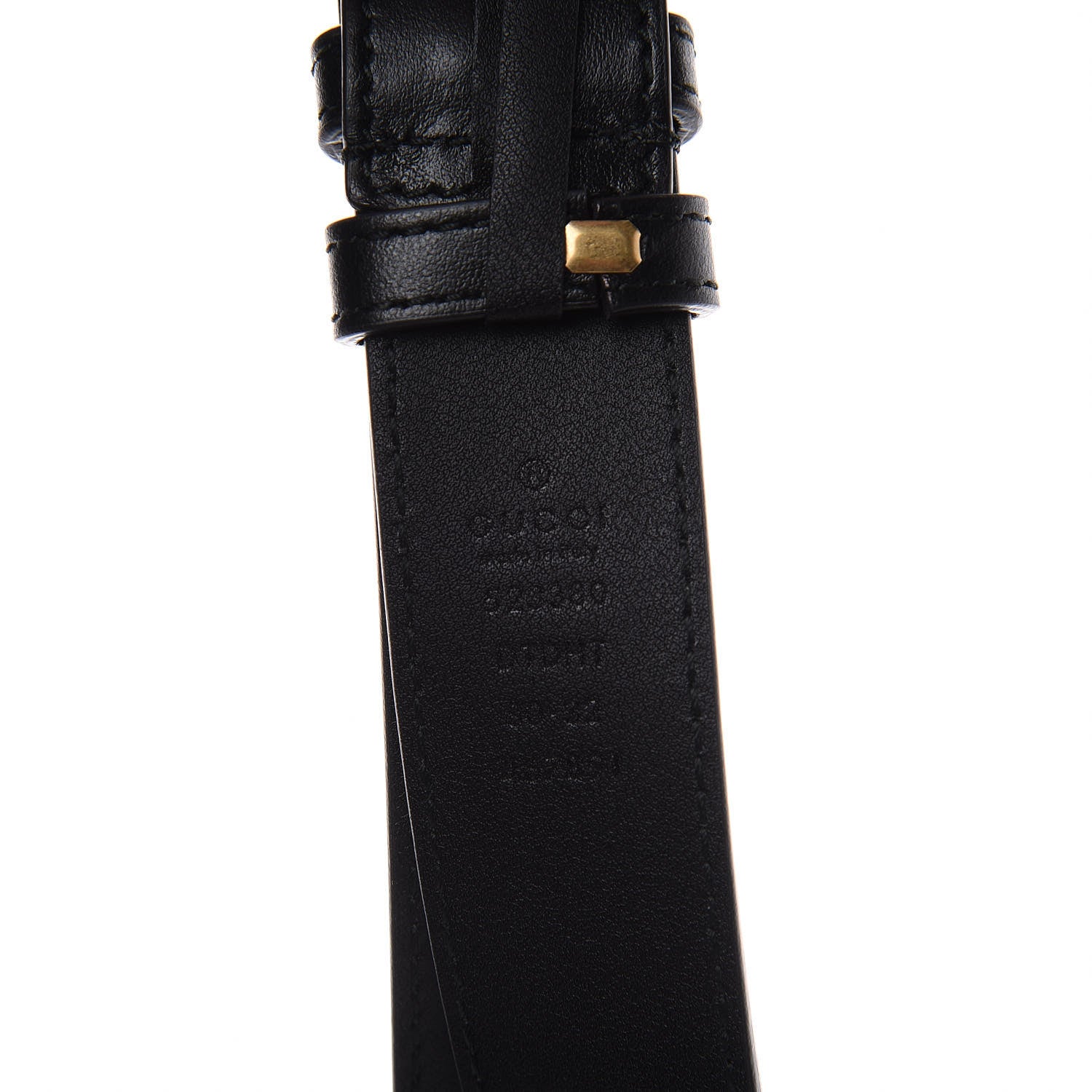 Gucci Calfskin Matelasse Mens GG Marmont Belt Bag 80 32 Black 11 of 13