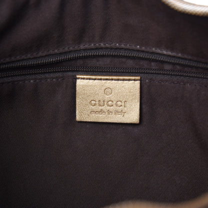 Gucci Crystal Monogram Large D Gold Hobo Gold 6 of 18