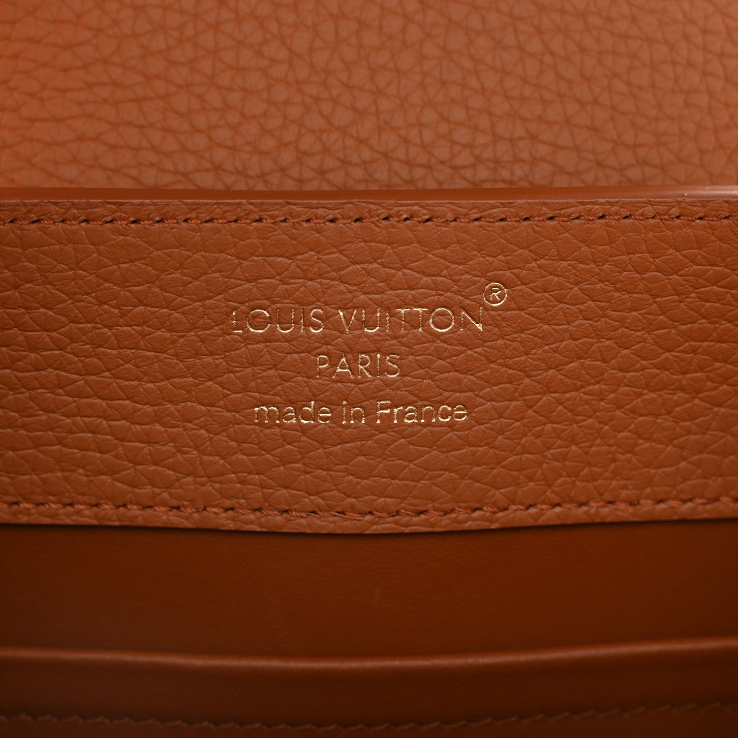 Louis Vuitton Taurillon Capucines BB Tan 7 of 10