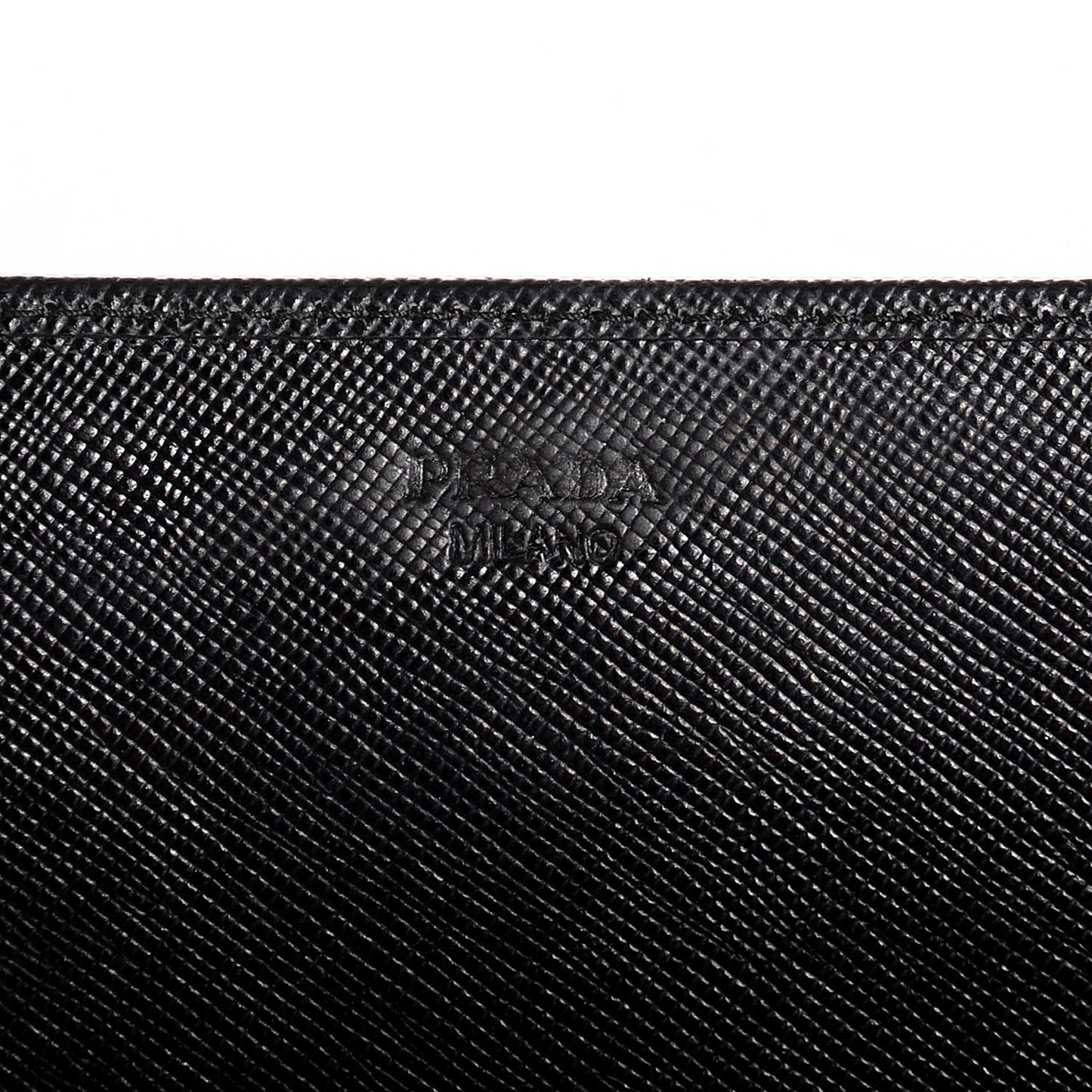 Saffiano Metal Oro Chain Wallet Nero Black