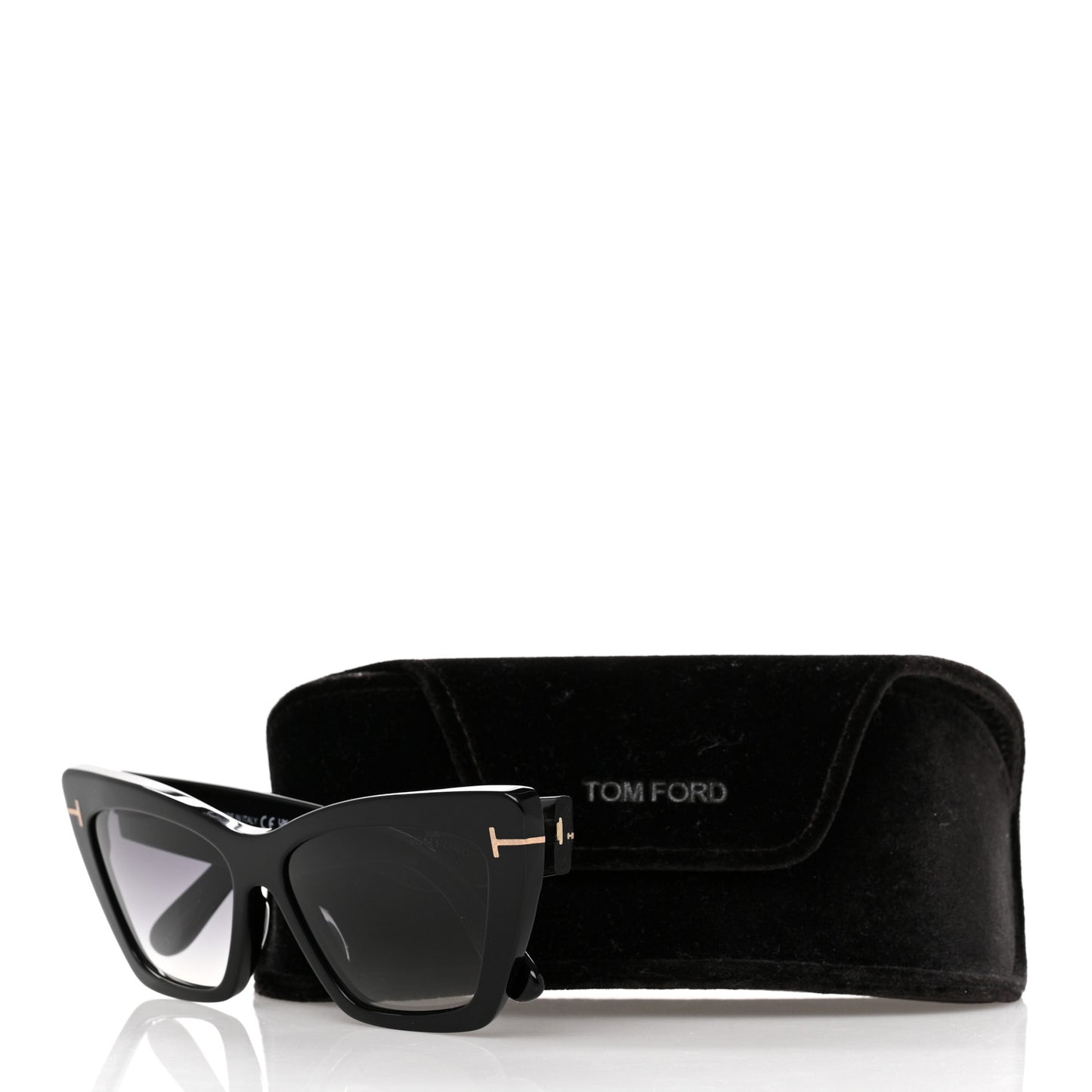 Acetate Wyatt Sunglasses TF871 Black