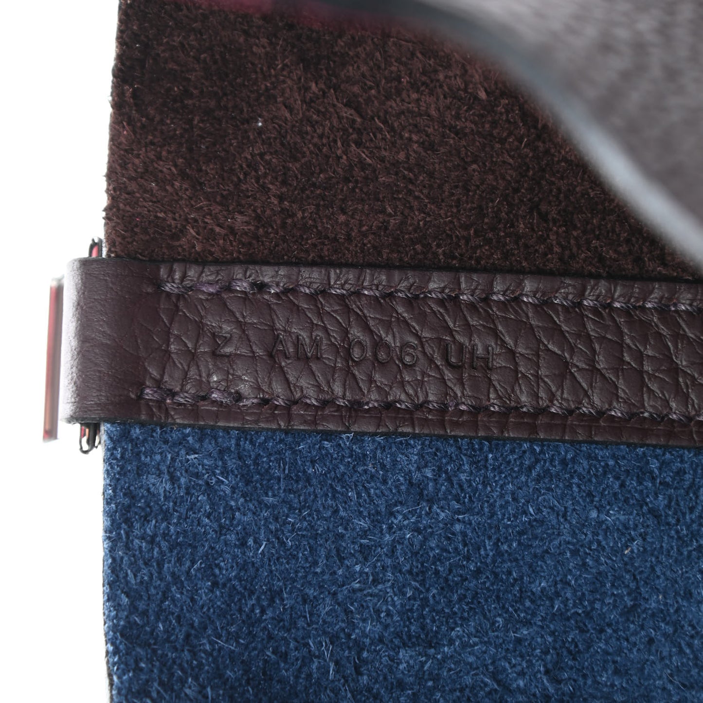 Taurillon Clemence Casaque Picotin Lock 22 MM Bleu Nuit Framboise Rouge Sellier