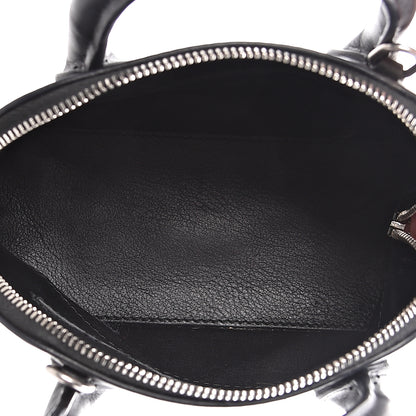 Balenciaga Calfskin Gothic Logo XXS Ville Top Handle Bag Black White 5 of 12