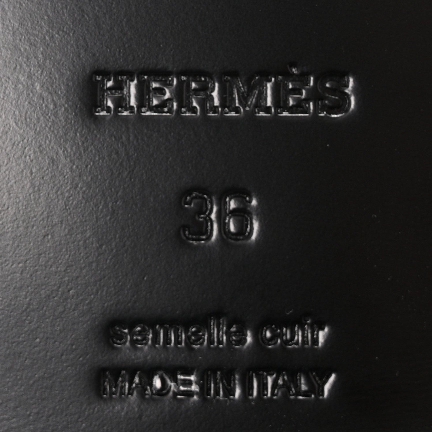 Hermes Epsom Womens Destin Loafer 36 Black 8 of 11