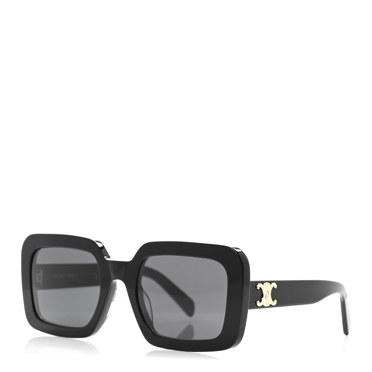 Celine Acetate Triomphe 01 Sunglasses CL 40304U Black 1 of 8