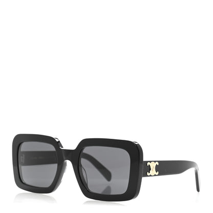Celine Acetate Triomphe 01 Sunglasses CL 40304U Black 1 of 8