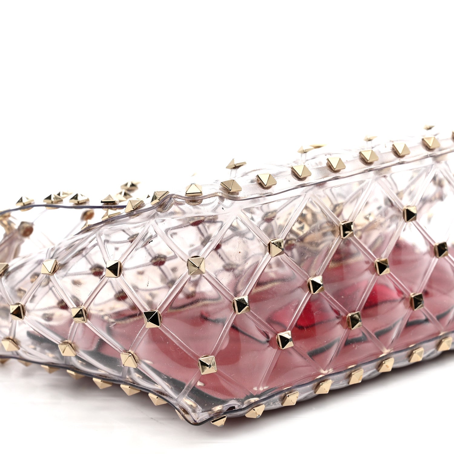 Valentino Garavani PVC Medium Rockstud Spike Shoulder Bag 8 of 11