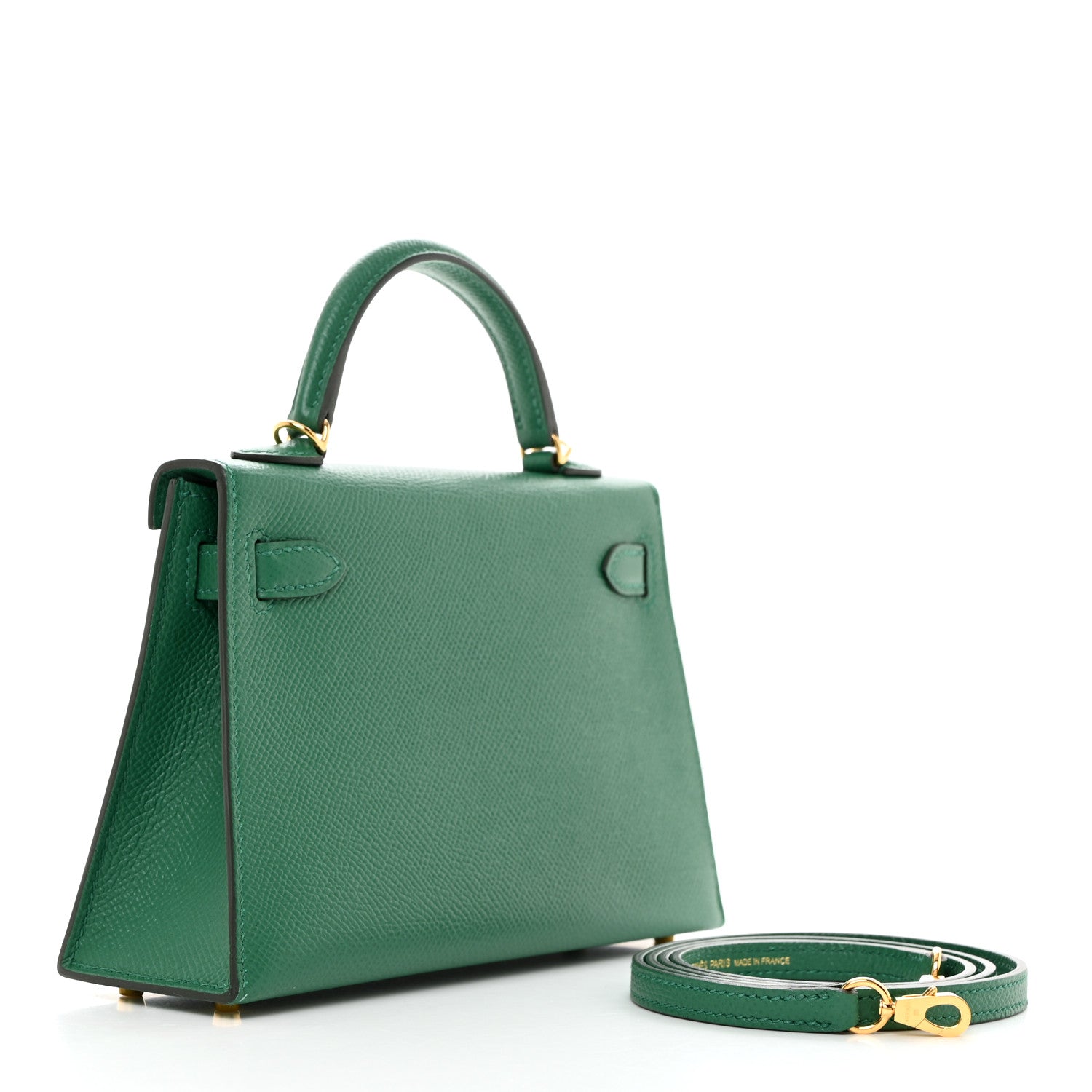 Hermes Epsom Mini Kelly Sellier 20 Vert Vertigo 2 of 12