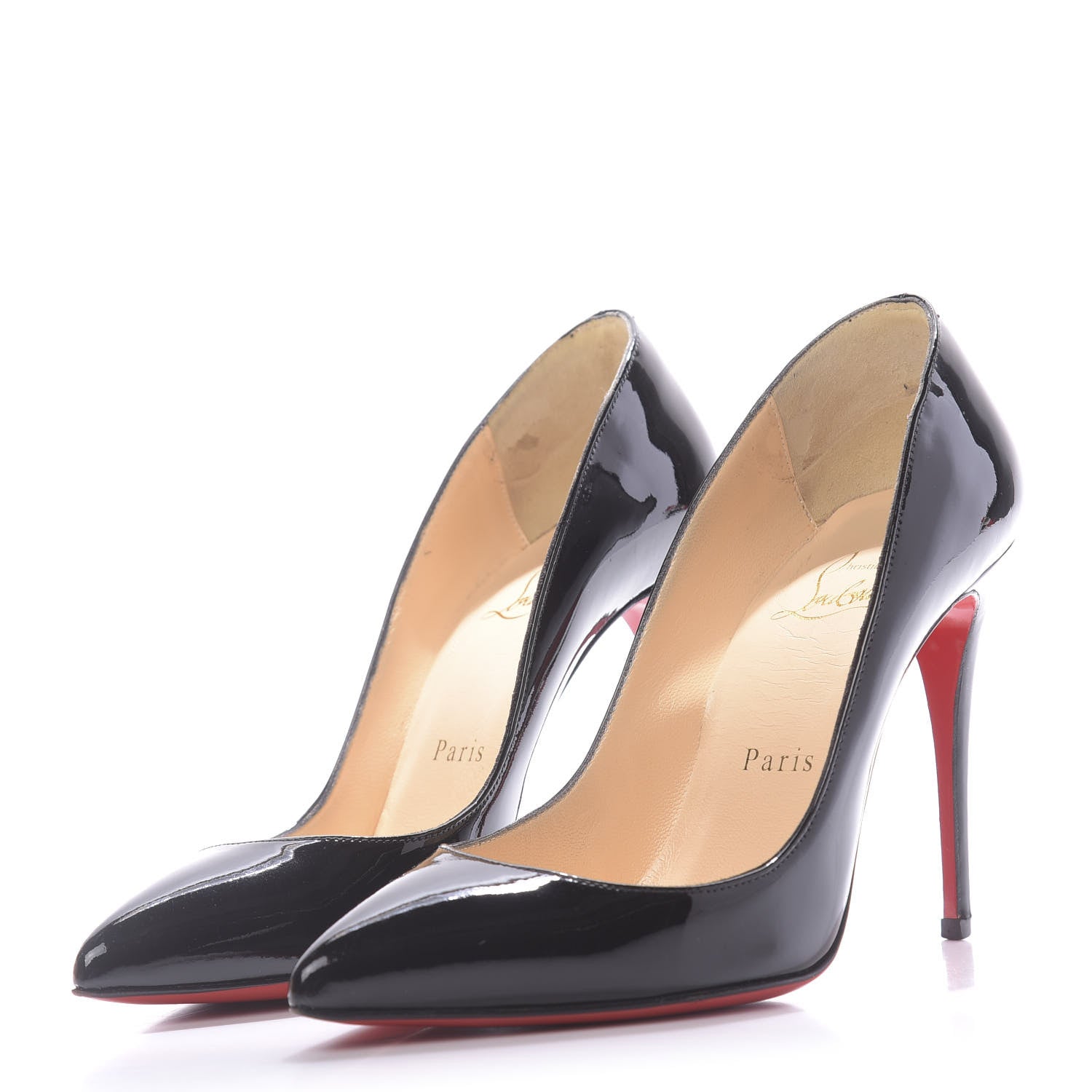 Christian Louboutin Patent Pigalle Follies 100 Pumps 35.5 Black 3 of 12